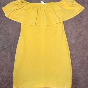 Yellow Bodycon Dress💛